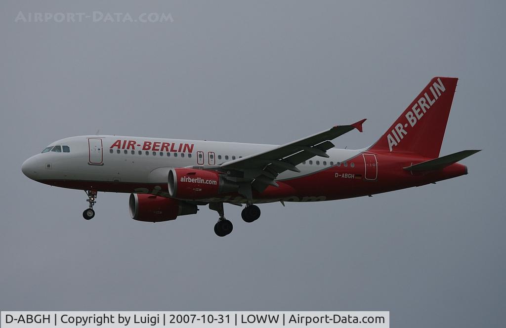 D-ABGH, 2007 Airbus A319-111 C/N 3245, Air Berlin A319