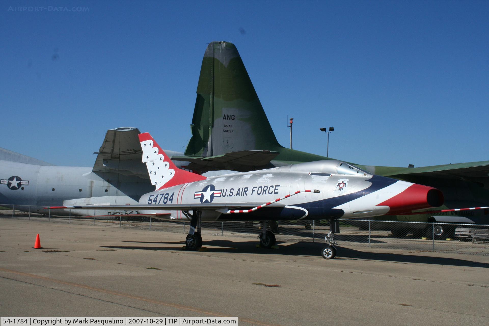 54-1784, 1955 North American F-100C Super Sabre C/N 217-45, Noth American F-100C