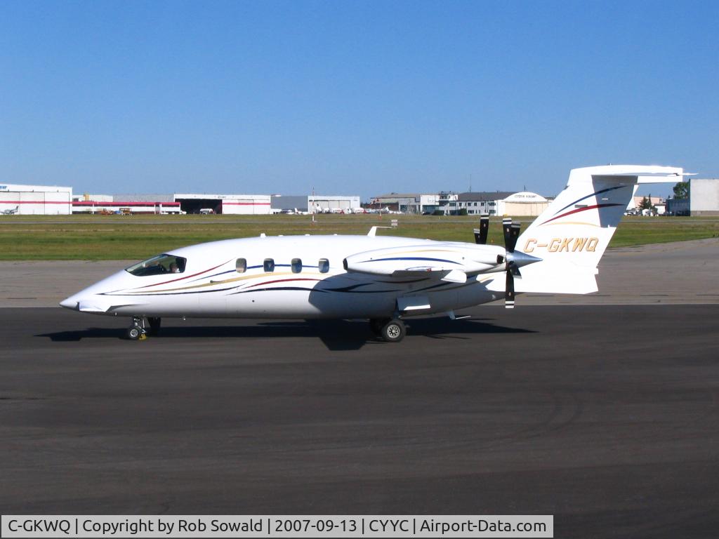 C-GKWQ, 2005 Piaggio P-180 Avanti C/N 1095, At the Corporate Jet Express ramp.