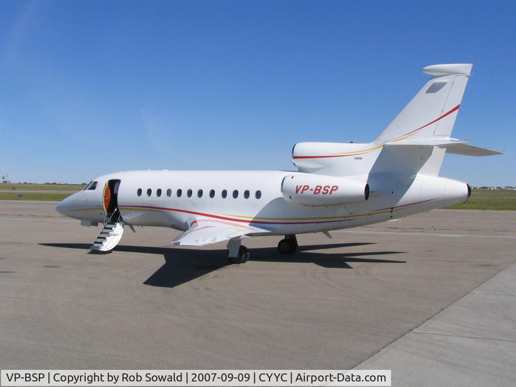 VP-BSP, 2005 Dassault Falcon 900EX C/N 151, At the Shell ramp.