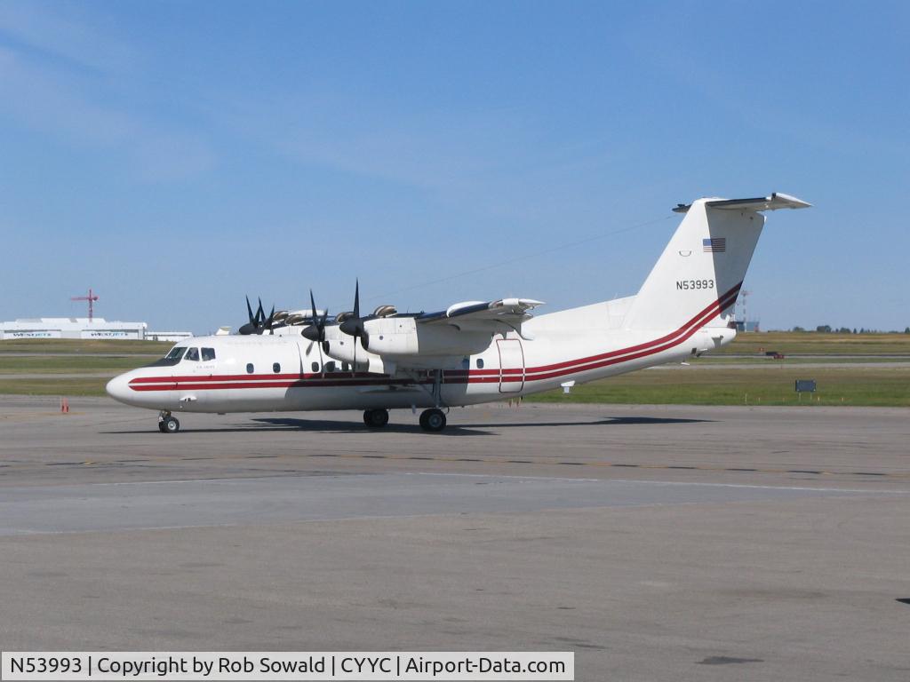 N53993, 1985 De Havilland Canada DHC-7-103 Dash 7 C/N 104, Returned after a engine test run.