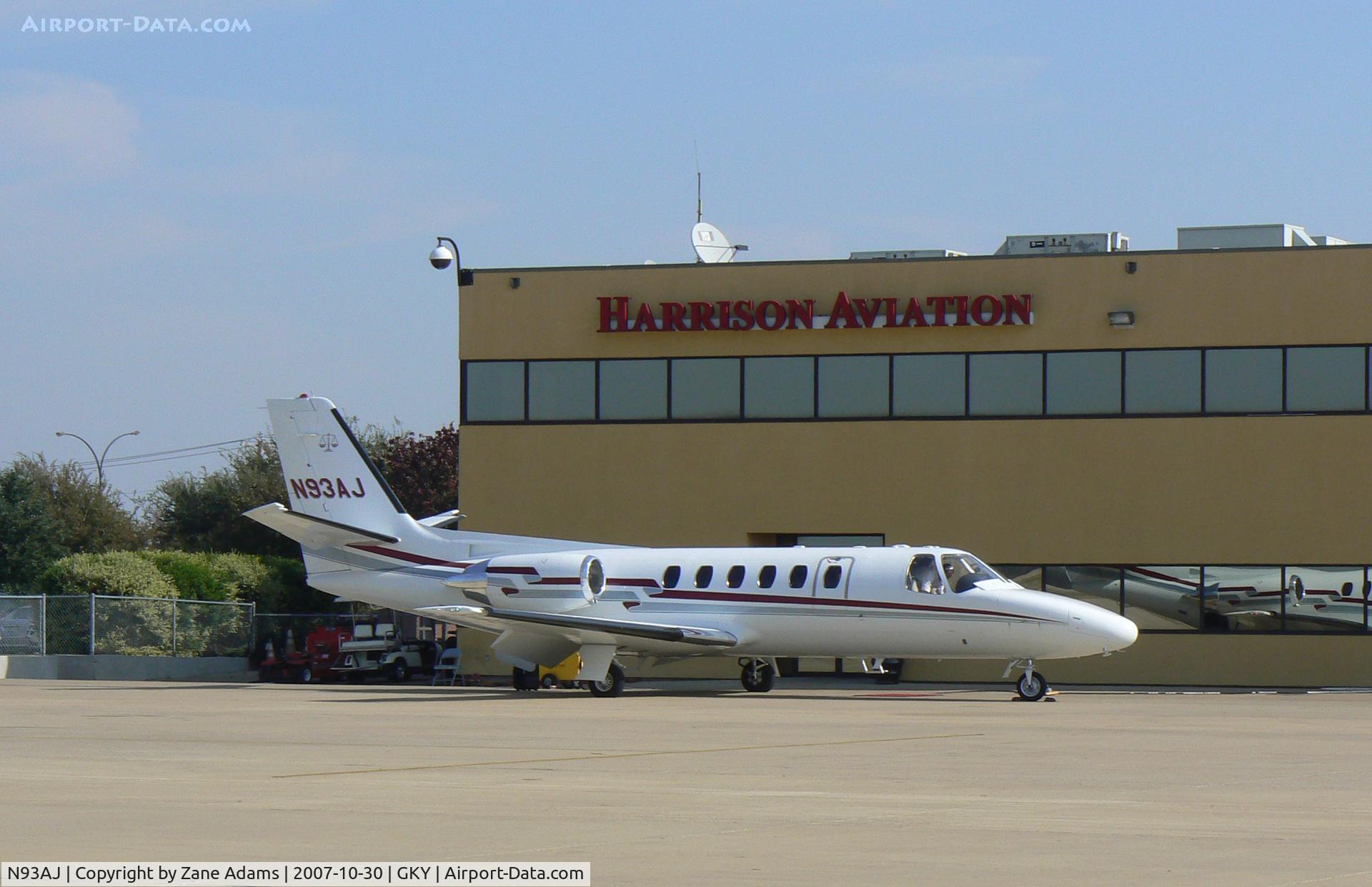 N93AJ, 1981 Cessna 550 C/N 550-0337, On the ramp at Arlington Muni