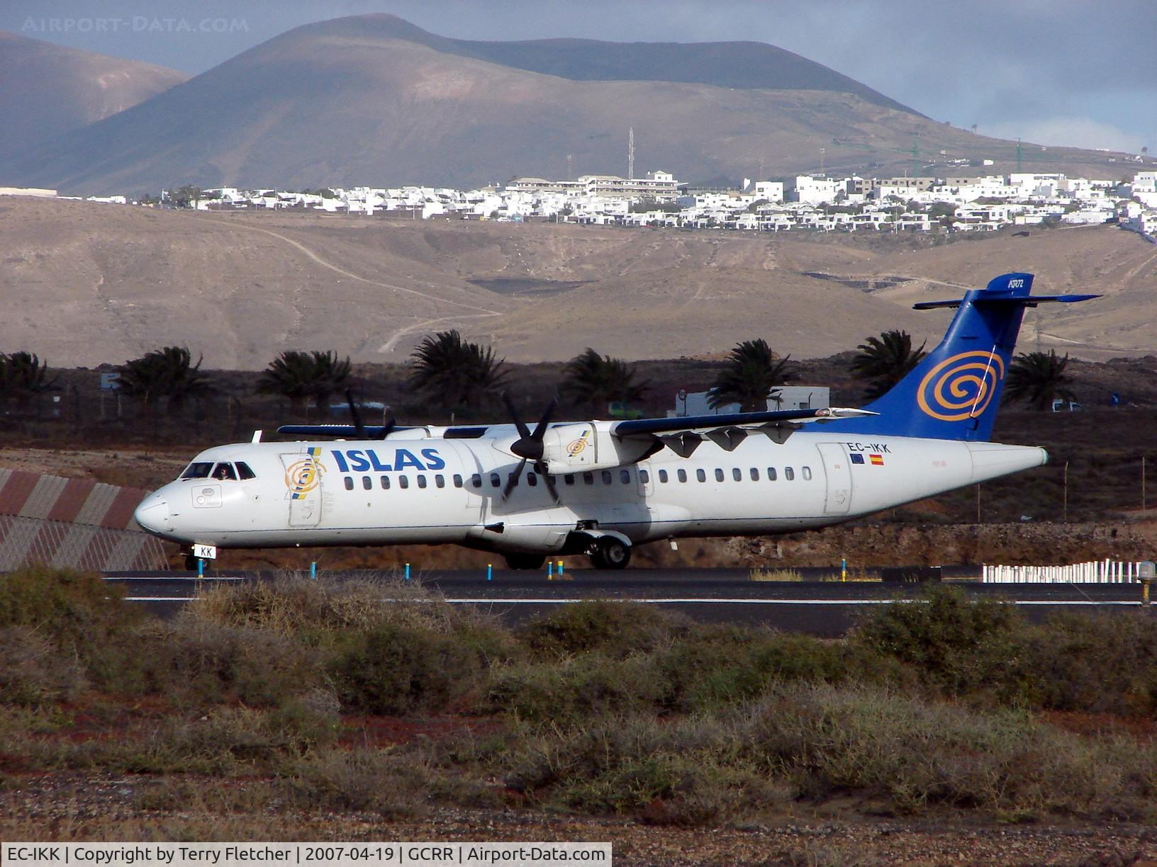 EC-IKK, 1990 ATR 72-201 C/N 198, ATR of Islas Airways awaiting take-off clearance