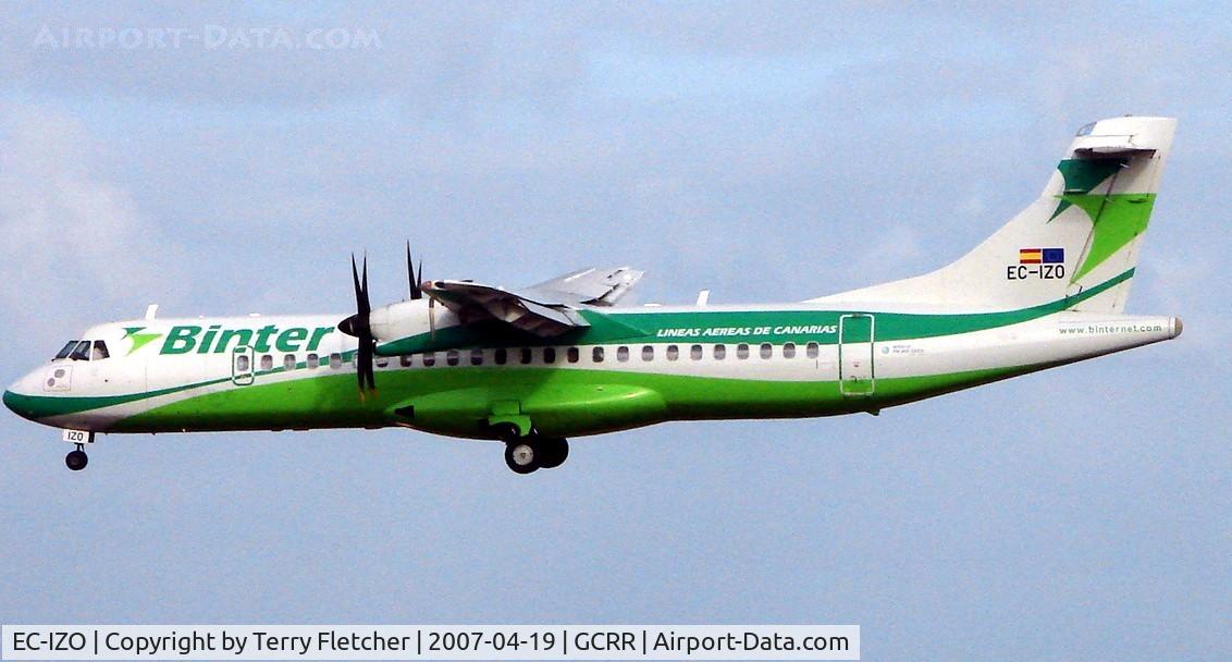 EC-IZO, 2004 ATR 72-202 C/N 711, Binter ATR72 on short finals