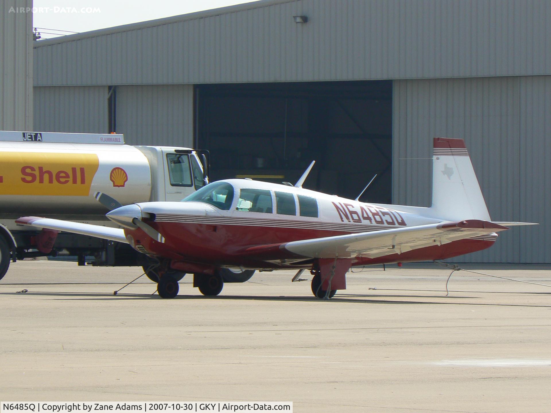 N6485Q, 1967 Mooney M20F Executive C/N 680027, On the ramp at Arlington Muni