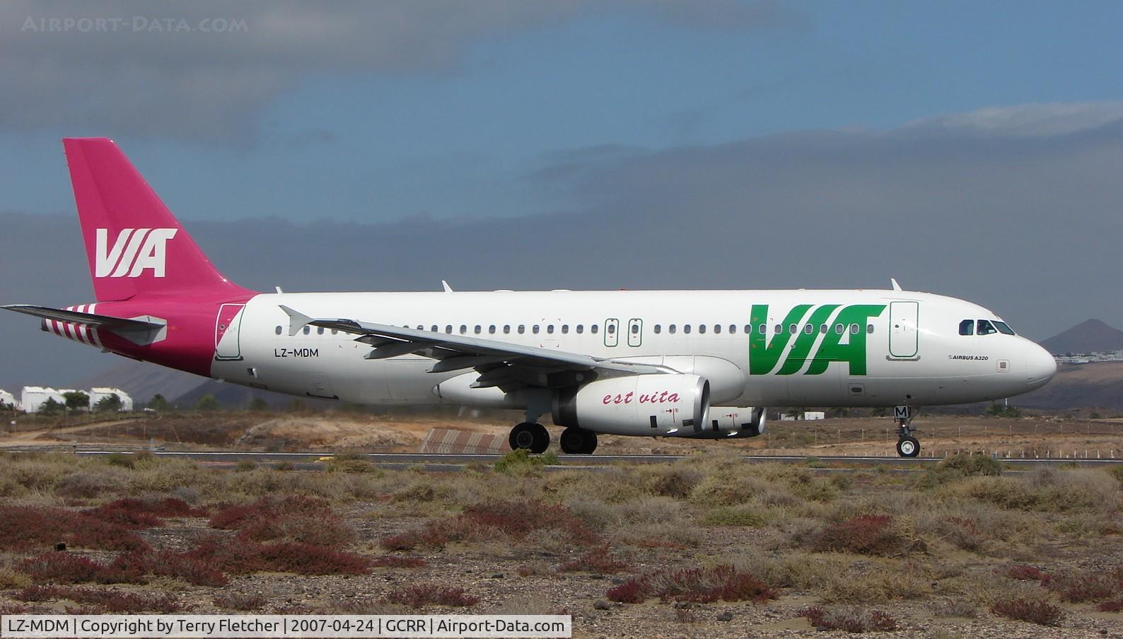 LZ-MDM, 2006 Airbus A320-214 C/N 2804, Via Air's colourful new scheme