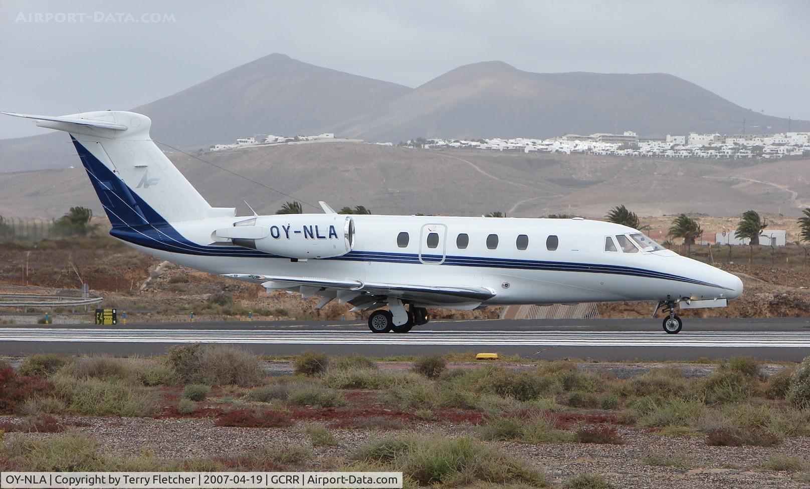 OY-NLA, 1984 Cessna 650 Citation III C/N 650-0070, Danish Cessna 650 in Lanzarote