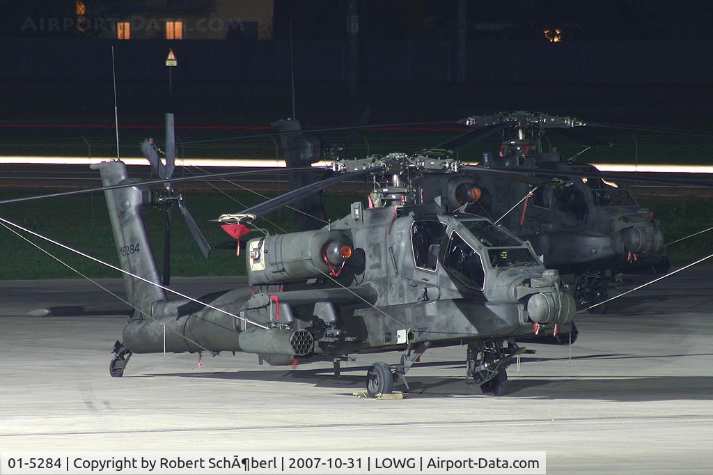 01-5284, Boeing AH-64D Longbow Apache C/N PVD284, Nightstop in GRZ on the way to Kosovo