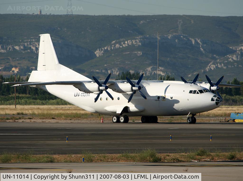 UN-11014, 1966 Antonov An-12BP C/N 6344308, Parked at the Cargo apron...