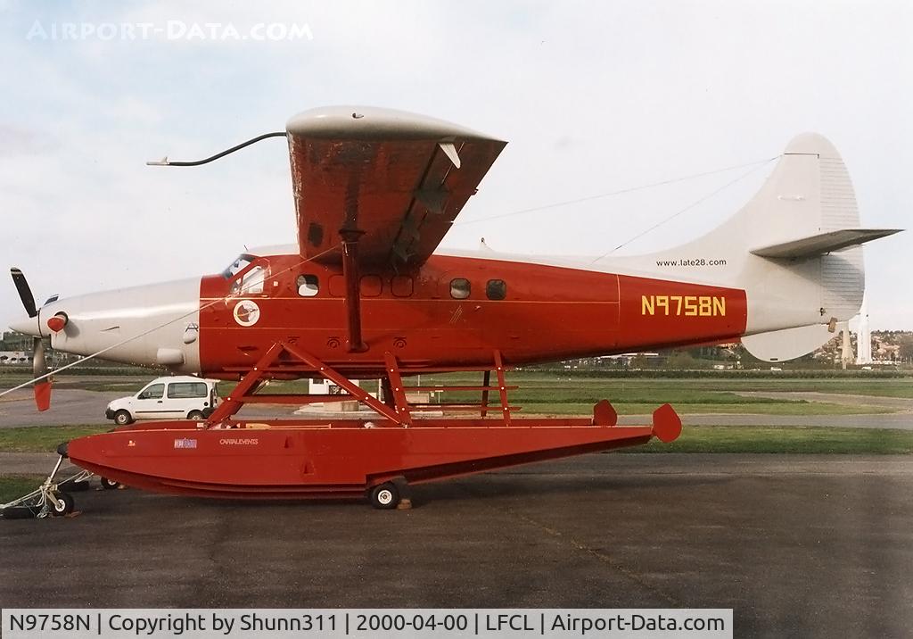 N9758N, De Havilland Canada DHC-3 Otter C/N 440, Parked at the Midi-Pyrenees Airclub... Crashed into a loch at Biscarosse few days after...