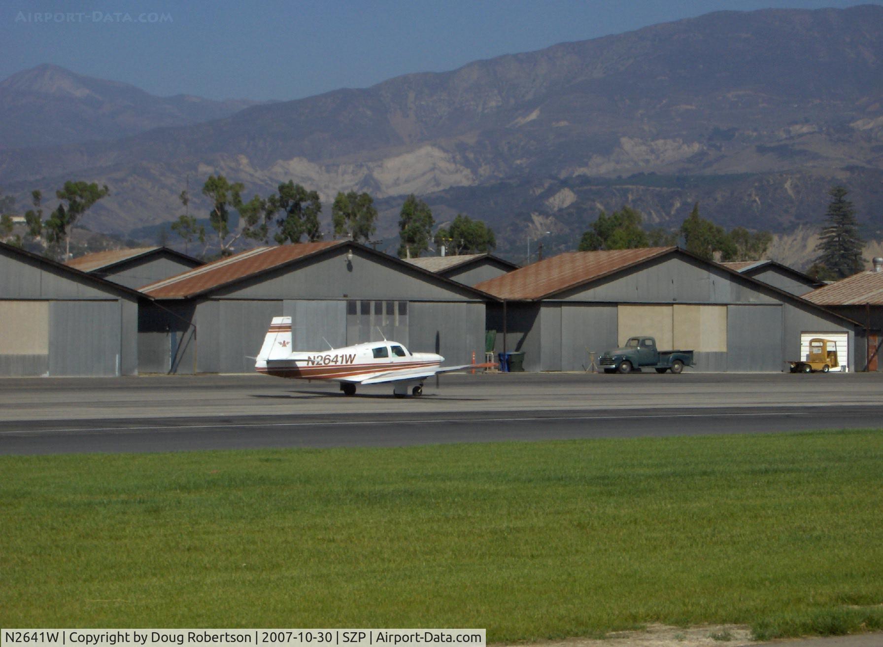 N2641W, 1966 Mooney M20C Ranger C/N 3303, 1966 Mooney M20C, Lycoming O&VO-360 180 Hp, taxi