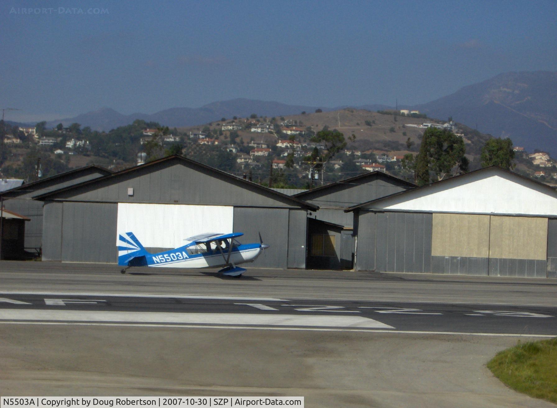 N5503A, 1978 Bellanca 8KCAB Decathlon C/N 411-78, 1978 Bellanca 8KCAB DECATHLON, Lycoming AEIO-320 150 Hp, CS prop, NACA 1412 near symmetrical airfoil, taxi