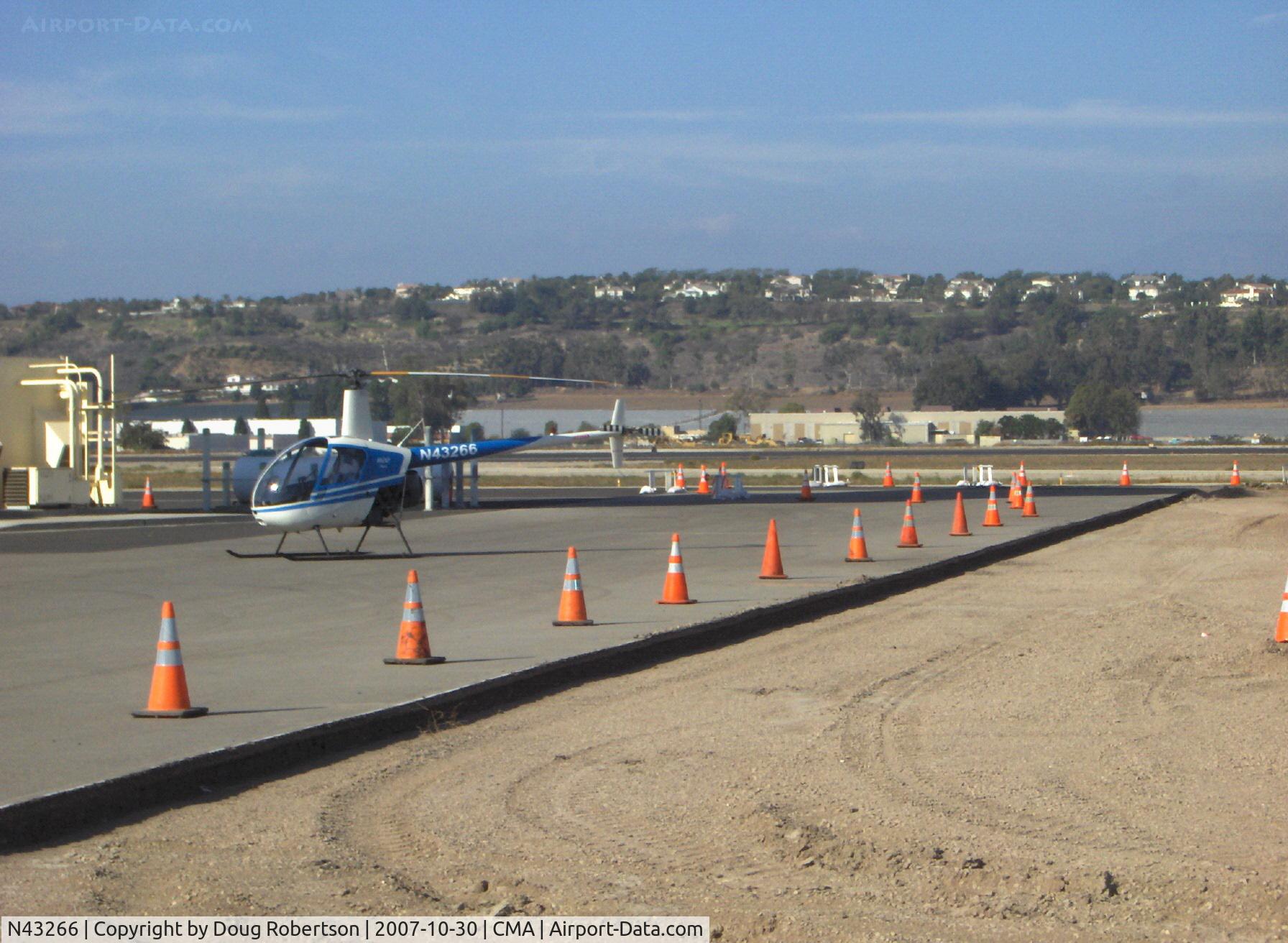 N43266, 1990 Robinson R22 Beta C/N 1268, 1990 Robinson R22 Beta, Lycoming O-320-BC, resurfacing ramp