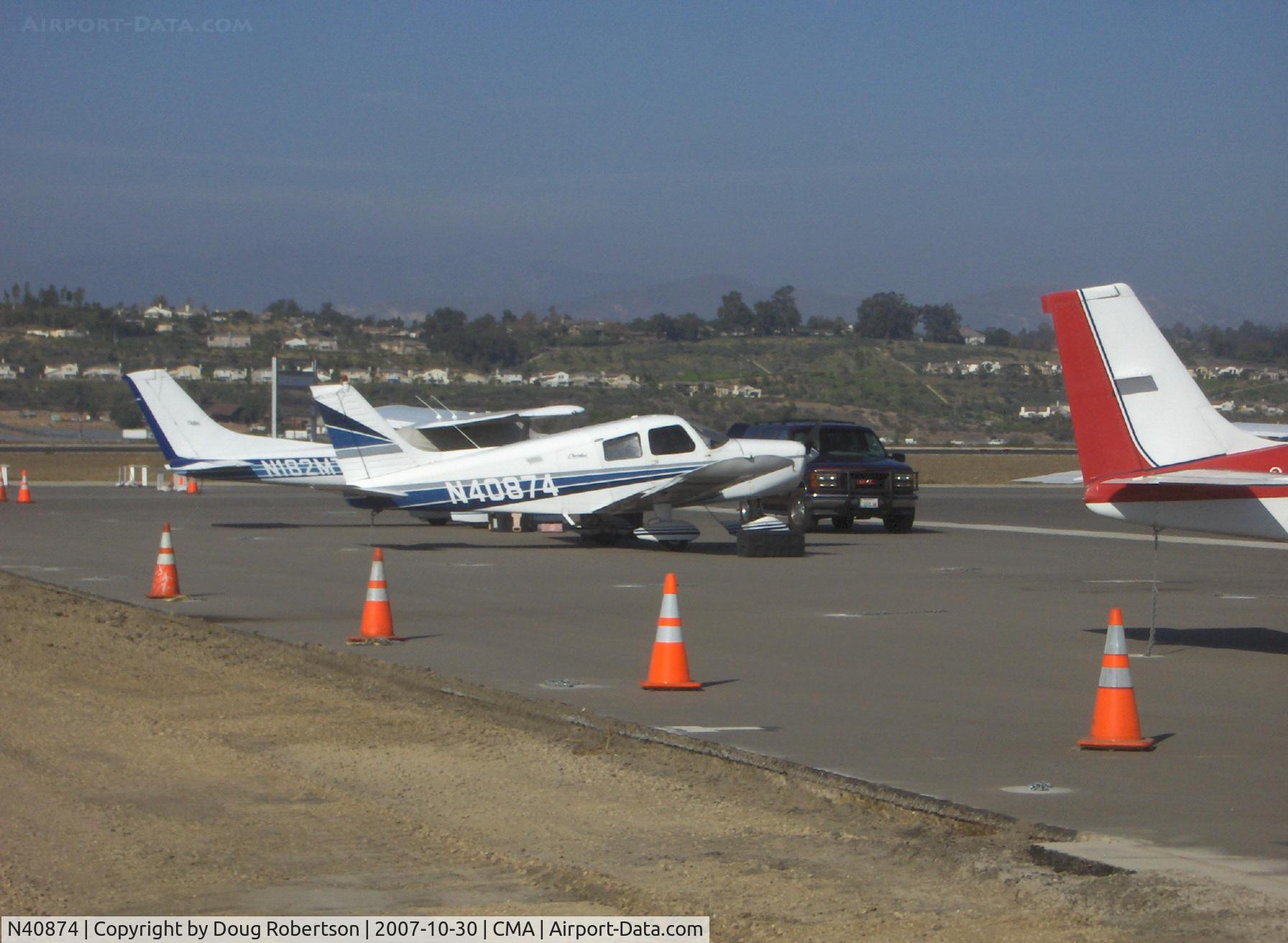N40874, 1973 Piper PA-28-140 C/N 28-7425184, 1973 Piper PA-28-140 Cruiser, Lycoming O-320-E2A 150 Hp, resurfacing ramp