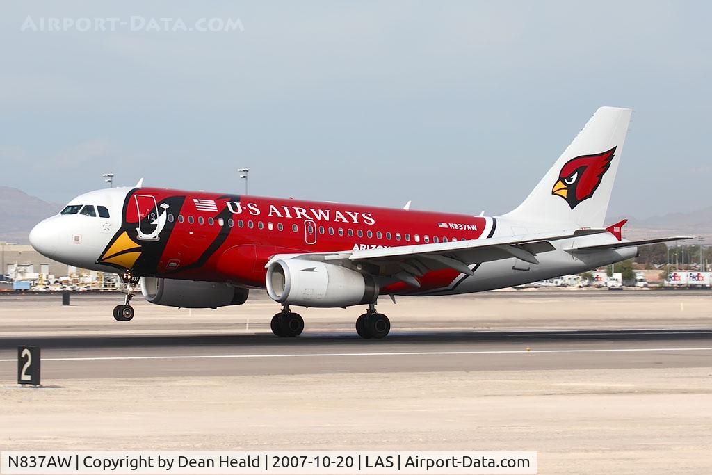 N837AW, 2005 Airbus A319-132 C/N 2595, US Airways 