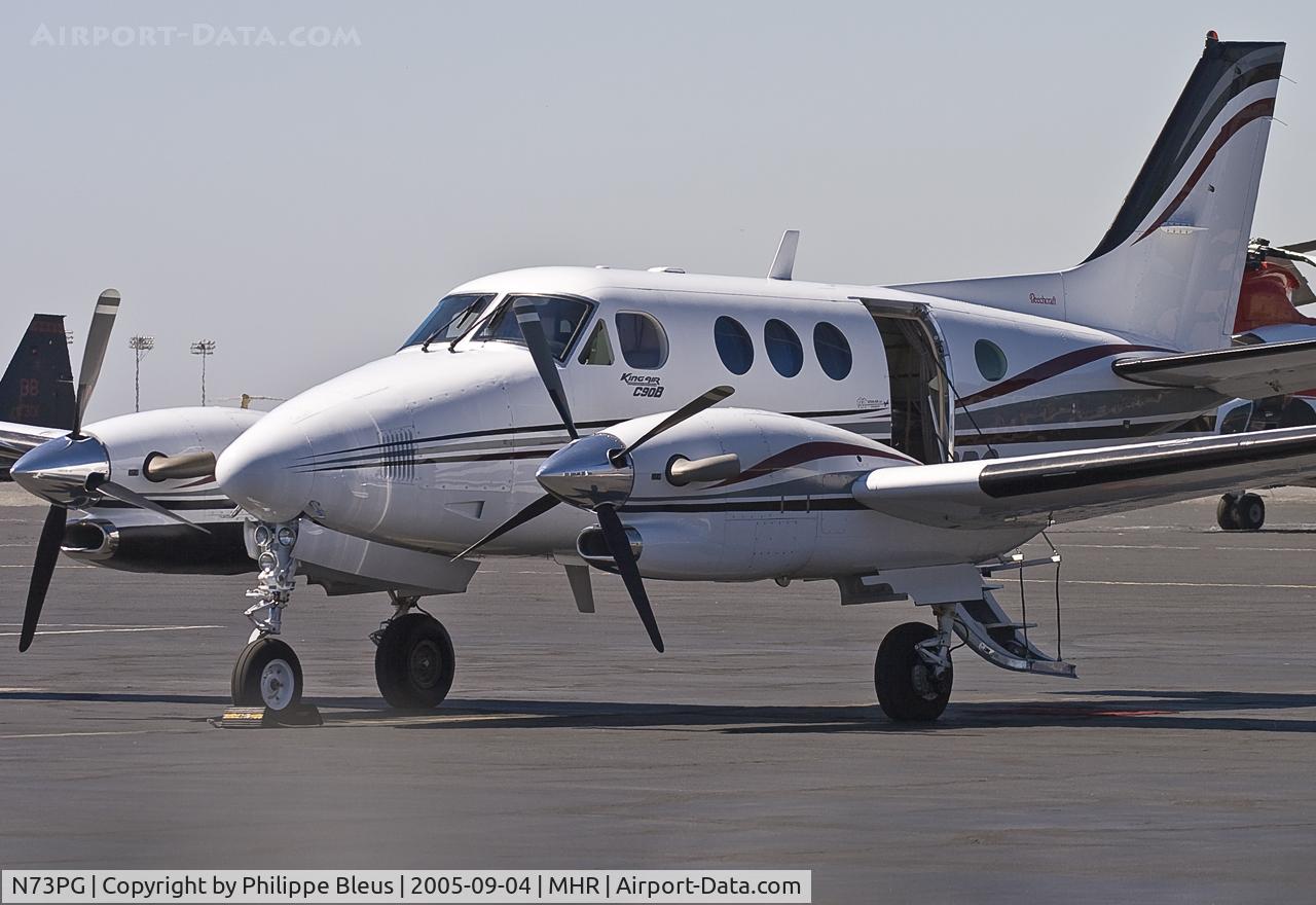 N73PG, 2000 Raytheon Aircraft Company C90A C/N LJ-1607, parked at her home airport