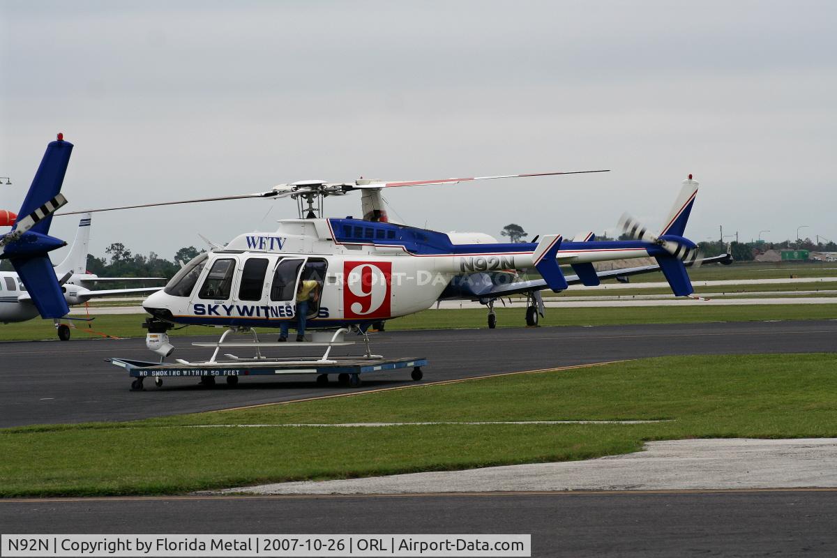 N92N, 1997 Bell 407 C/N 53093, WFTV News Orlando