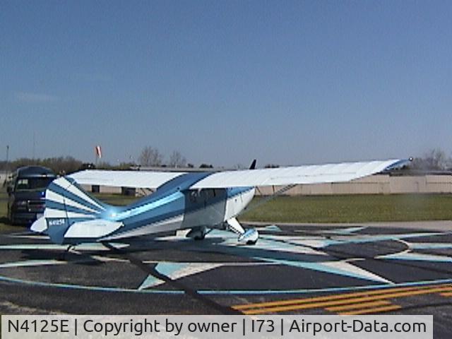 N4125E, 1947 Aeronca 11CC Super Chief C/N 11CC-34, on compass rose