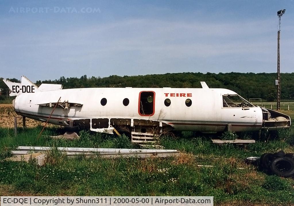EC-DQE, Aerospatiale SN-601 Corvette C/N 26, Stored in this small town near Toulouse... Now scrapped...