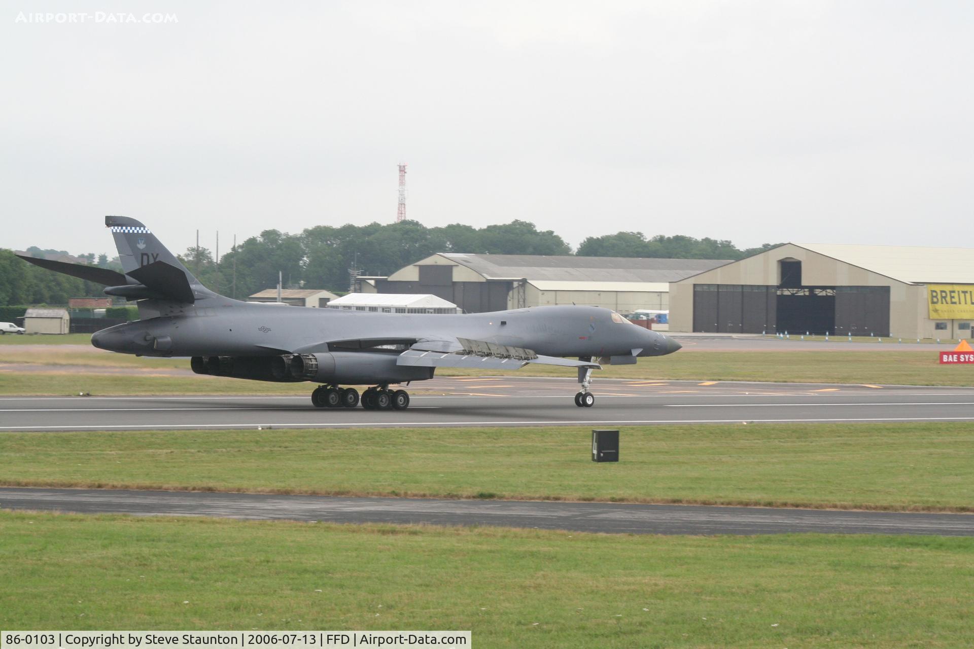 86-0103, 1986 Rockwell B-1B Lancer C/N 63, Royal International Air Tattoo 2006