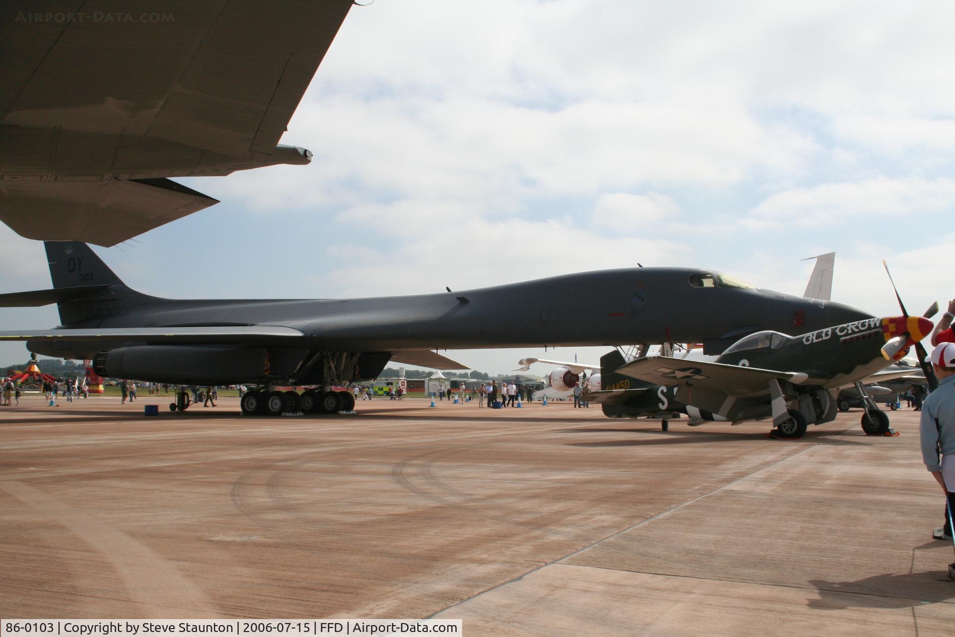 86-0103, 1986 Rockwell B-1B Lancer C/N 63, Royal International Air Tattoo 2006