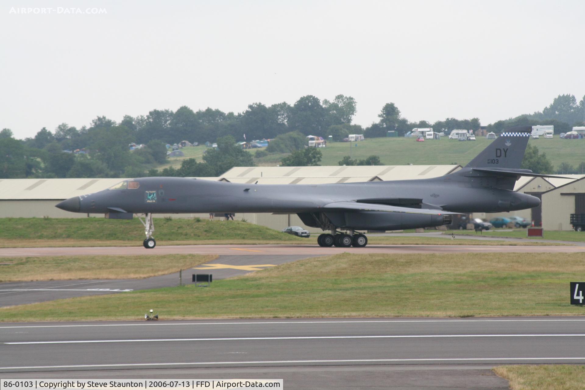 86-0103, 1986 Rockwell B-1B Lancer C/N 63, Royal International Air Tattoo 2006