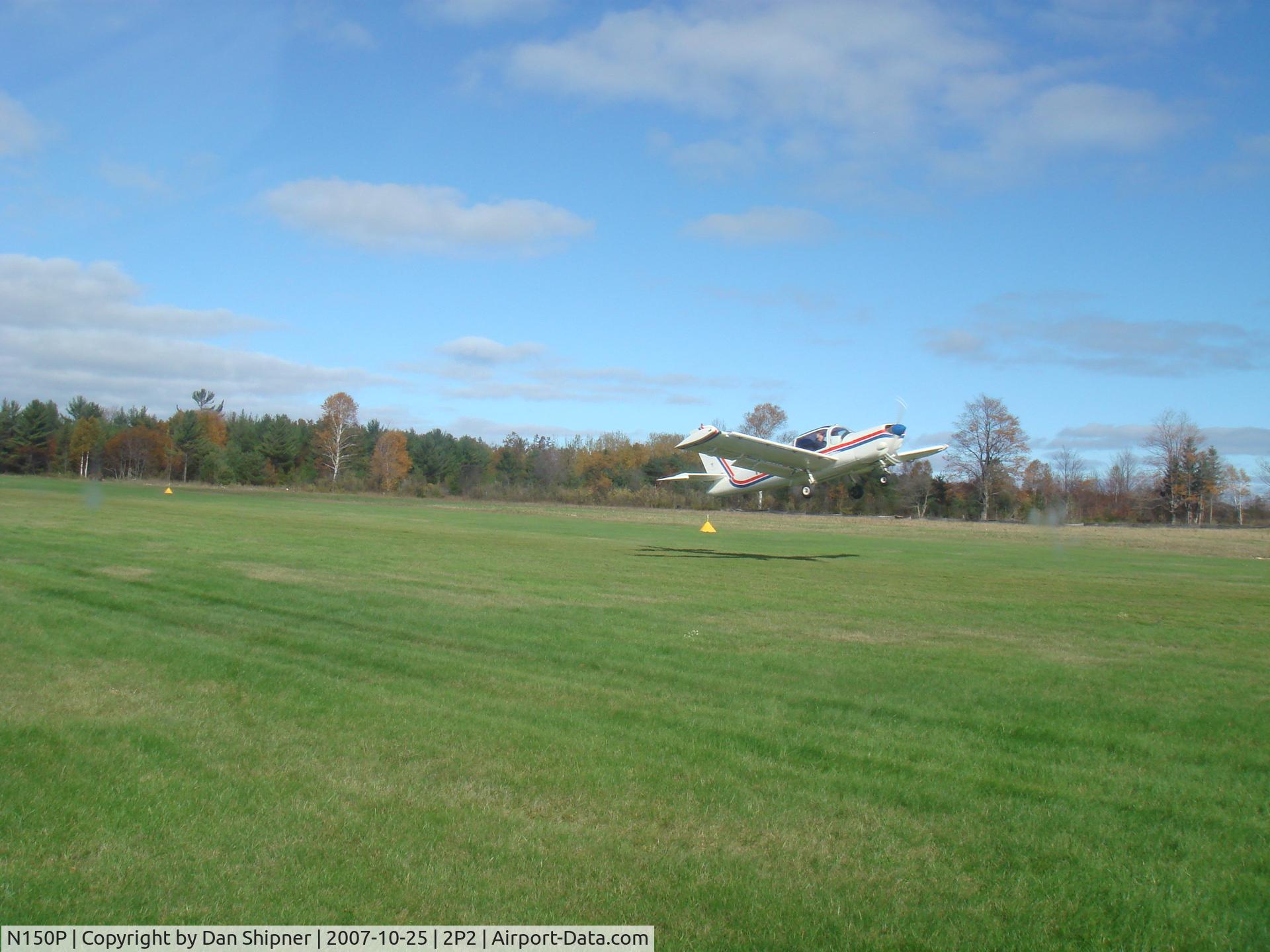 N150P, Beech C24R C/N MC-688, Taking off from 2P2
