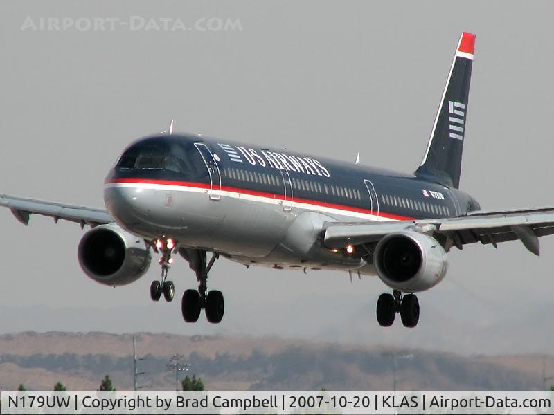N179UW, 2001 Airbus A321-211 C/N 1521, US Airways / 2001 Airbus Industrie A321-211