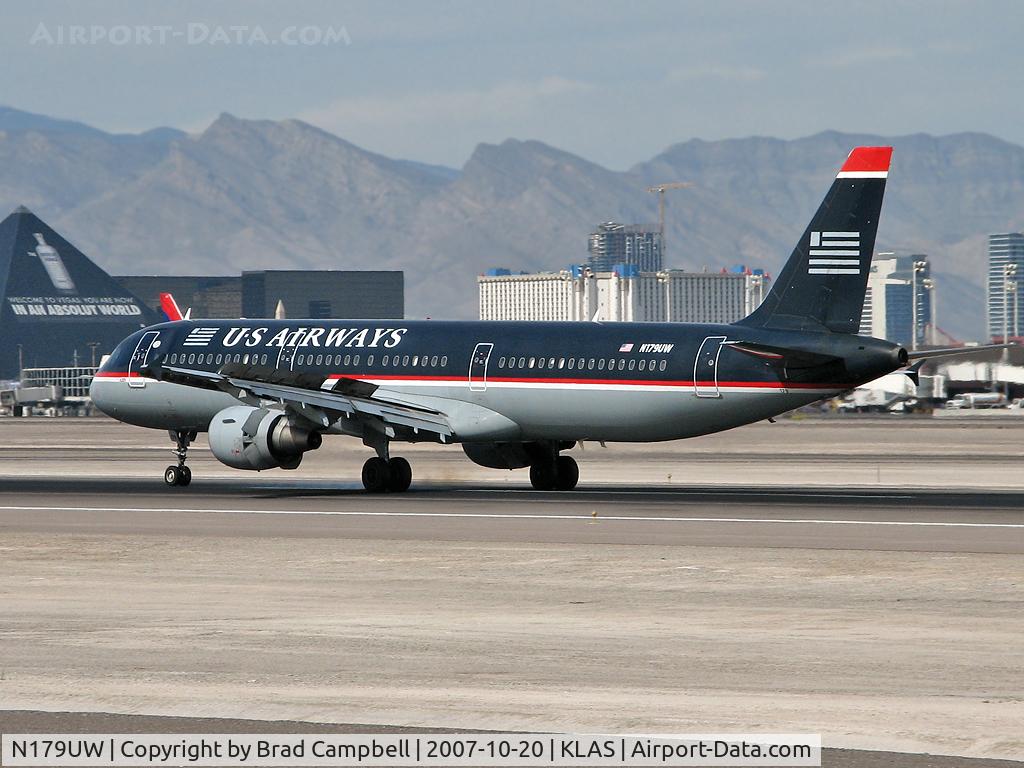 N179UW, 2001 Airbus A321-211 C/N 1521, US Airways / 2001 Airbus Industrie A321-211