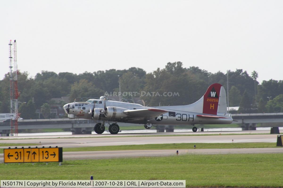 N5017N, 1944 Lockheed/Vega (Boeing) B-17G-105-VE Flying Fortress C/N 8649, Aluminum Overcast