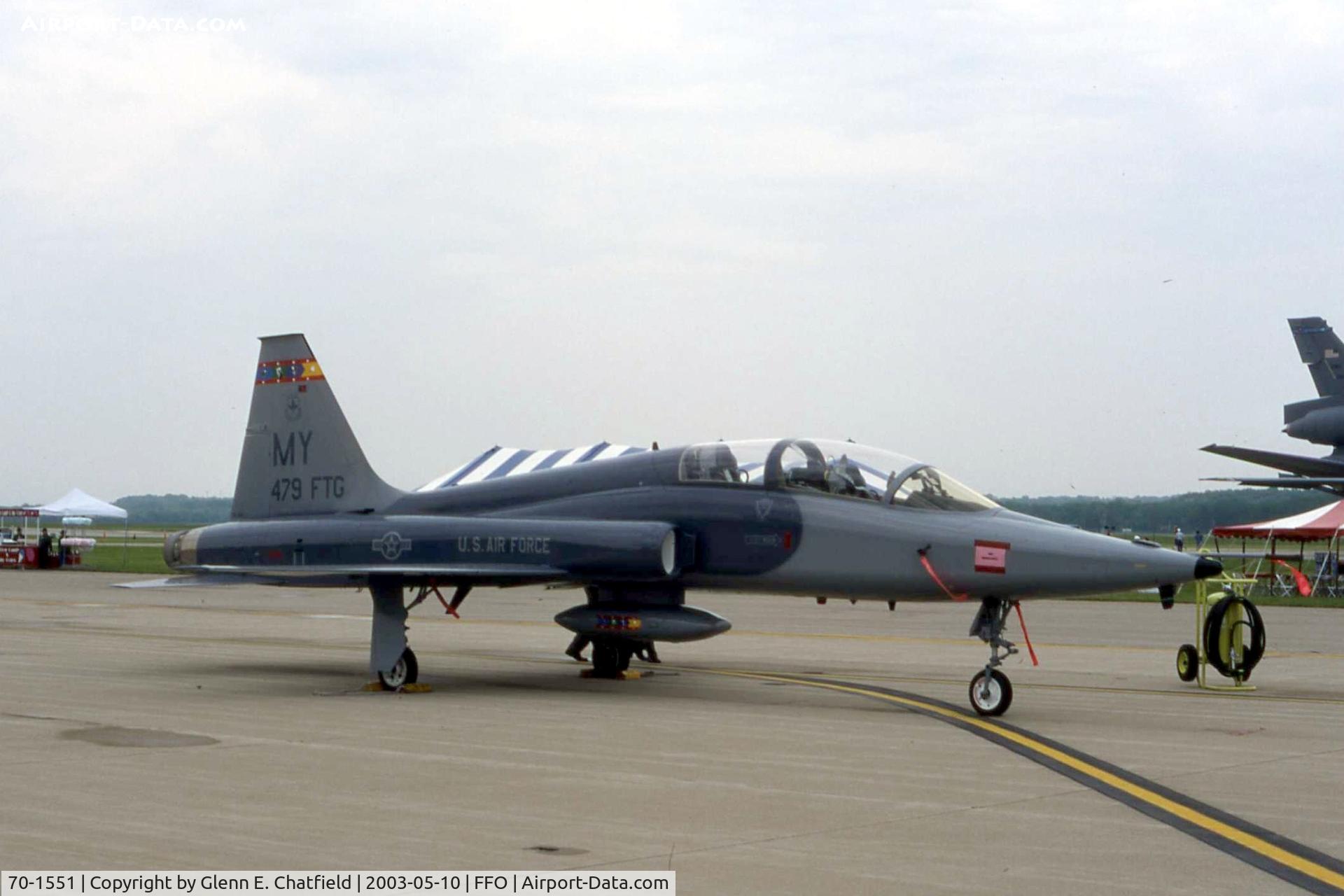 70-1551, 1970 Northrop T-38C Talon C/N T.6241, T-38 at the 100th Anniversary of Flight Celebration.