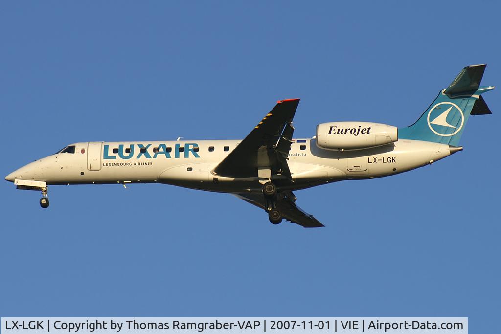 LX-LGK, 2005 Embraer ERJ-135LR (EMB-135LR) C/N 14500886, Luxair Embraer 135