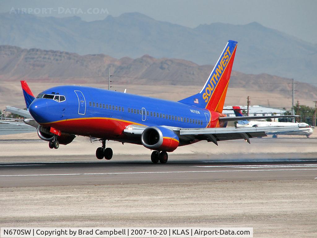 N670SW, 1988 Boeing 737-3G7 C/N 23784, Southwest Airlines / 1988 Boeing 737-3G7