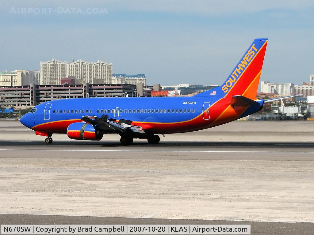 N670SW, 1988 Boeing 737-3G7 C/N 23784, Southwest Airlines / 1988 Boeing 737-3G7