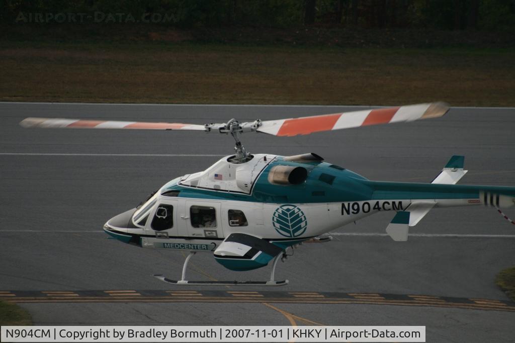 N904CM, 1993 Bell 230 C/N 23013, The Medcenter helicopter was departing Hickory while I was visiting the Control Tower.