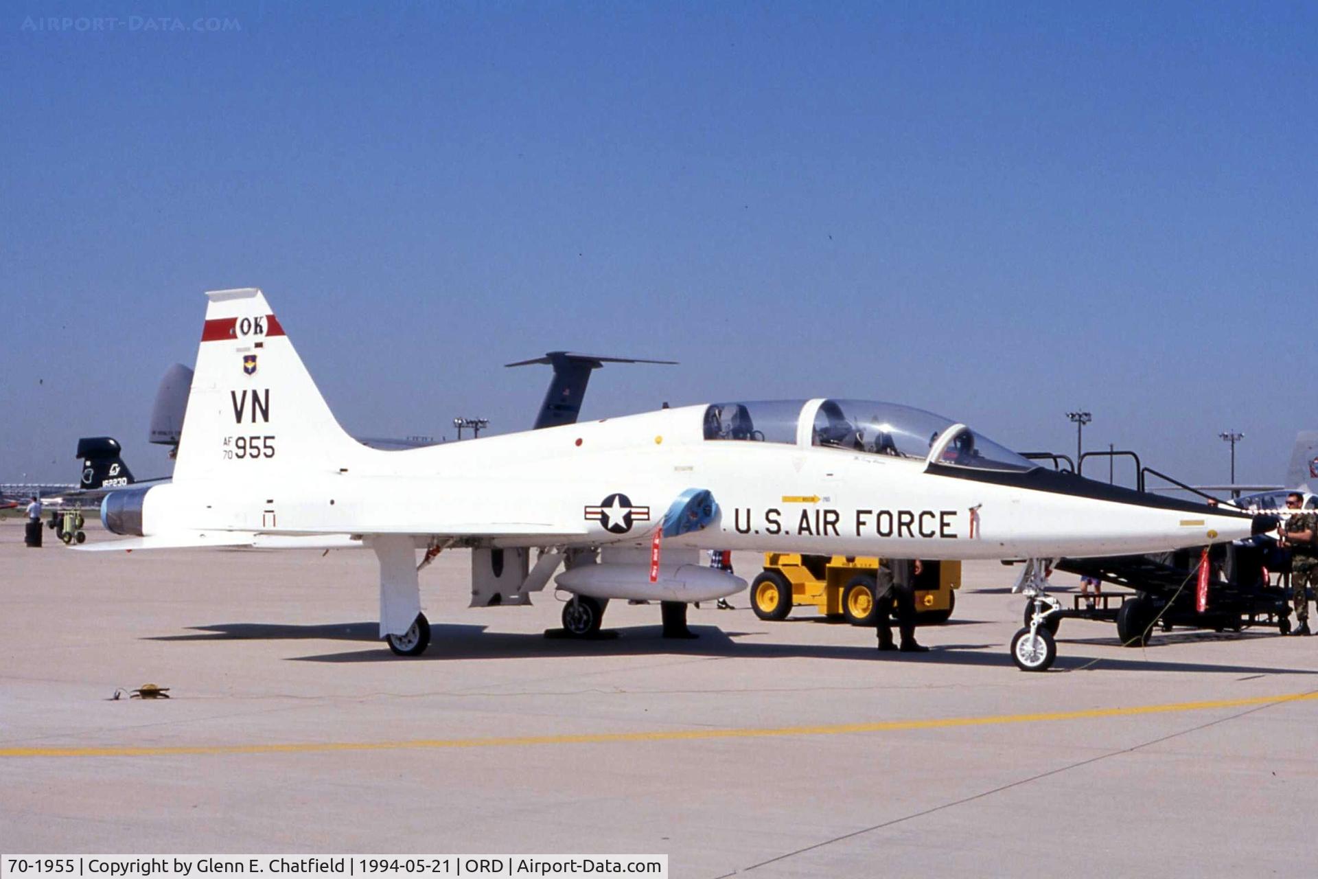 70-1955, 1970 Northrop T-38A-85-NO Talon C/N T.6288, T-38A at the AFR/ANG open house