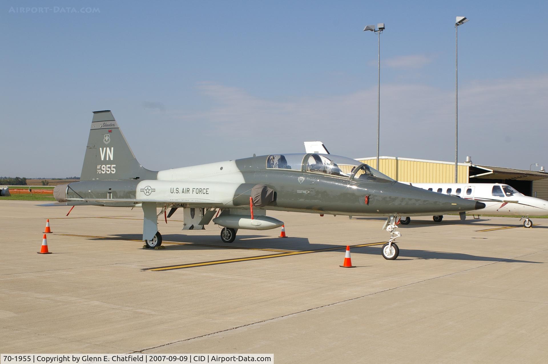 70-1955, 1970 Northrop T-38C Talon C/N T.6288, T-38A in for a visit