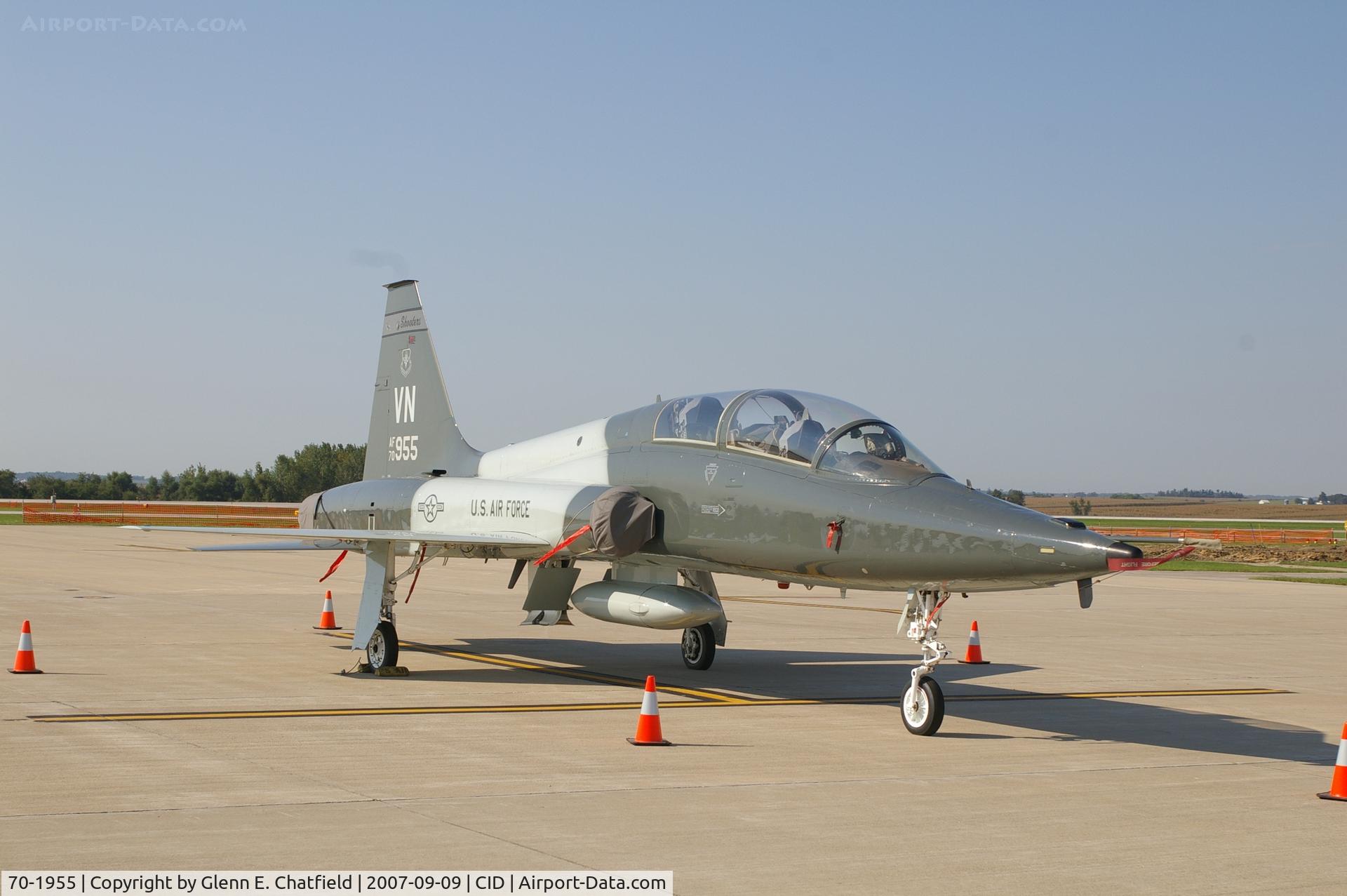 70-1955, 1970 Northrop T-38C Talon C/N T.6288, T-38A in for a visit