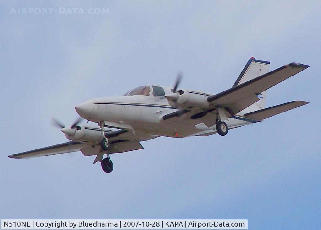 N510NE, 1984 Cessna 402C C/N 402C1001, Approach to 17L