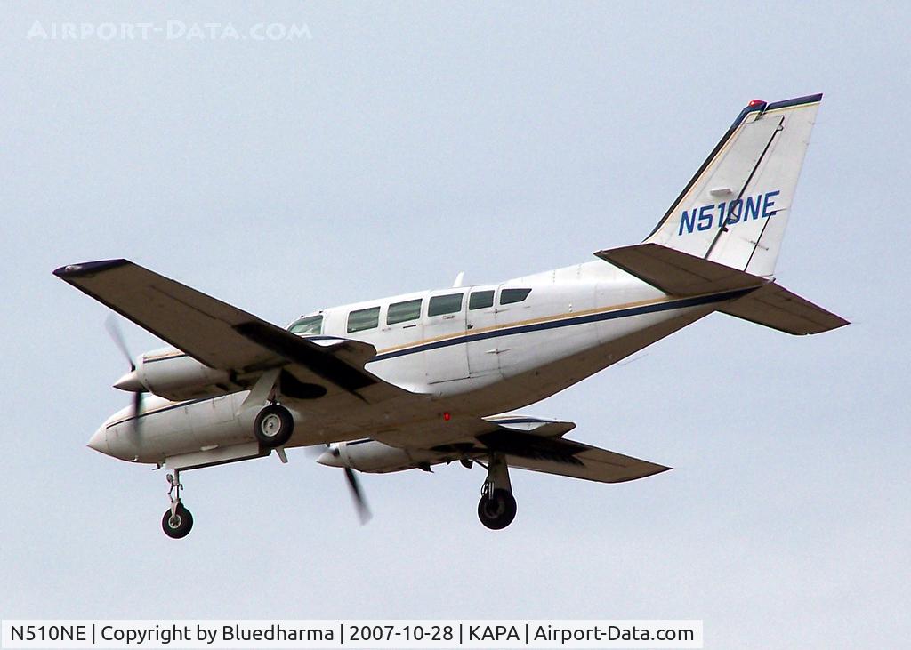 N510NE, 1984 Cessna 402C C/N 402C1001, Approach to 17L