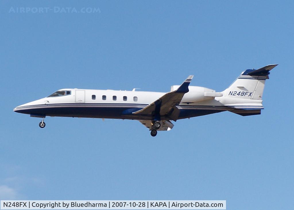 N248FX, 2000 Learjet Inc 60 C/N 188, Approach to 17R