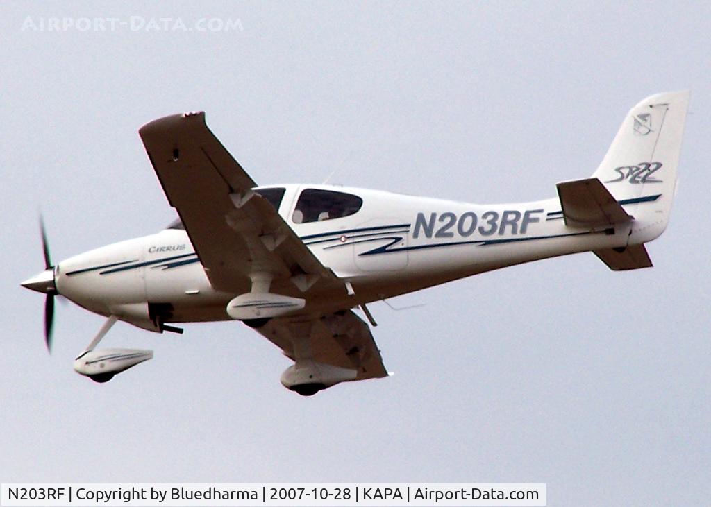 N203RF, 2003 Cirrus SR22 C/N 0453, Approach to 17L