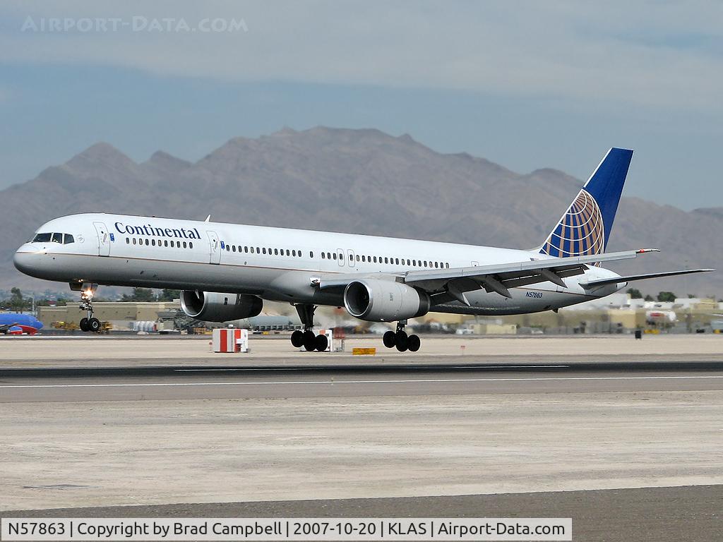 N57863, 2001 Boeing 757-33N C/N 32587, Continental Airlines / 2001 Boeing 757-33N