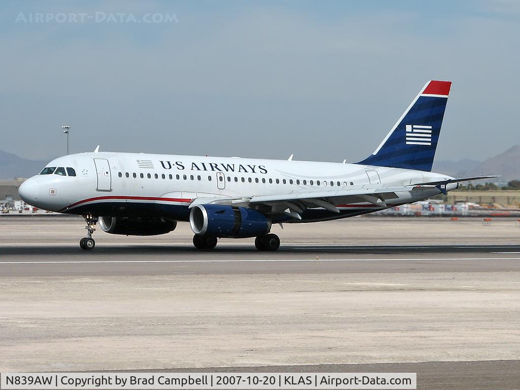 N839AW, 2006 Airbus A319-132 C/N 2669, US Airways / 2006 Airbus A319-132