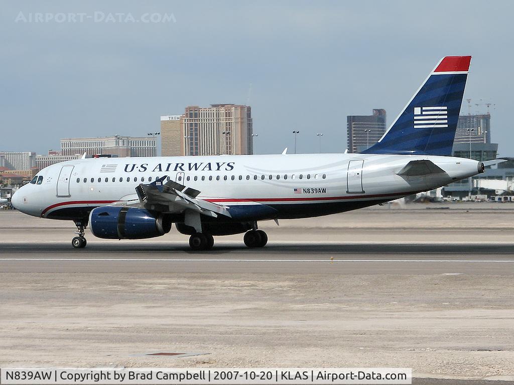 N839AW, 2006 Airbus A319-132 C/N 2669, US Airways / 2006 Airbus A319-132