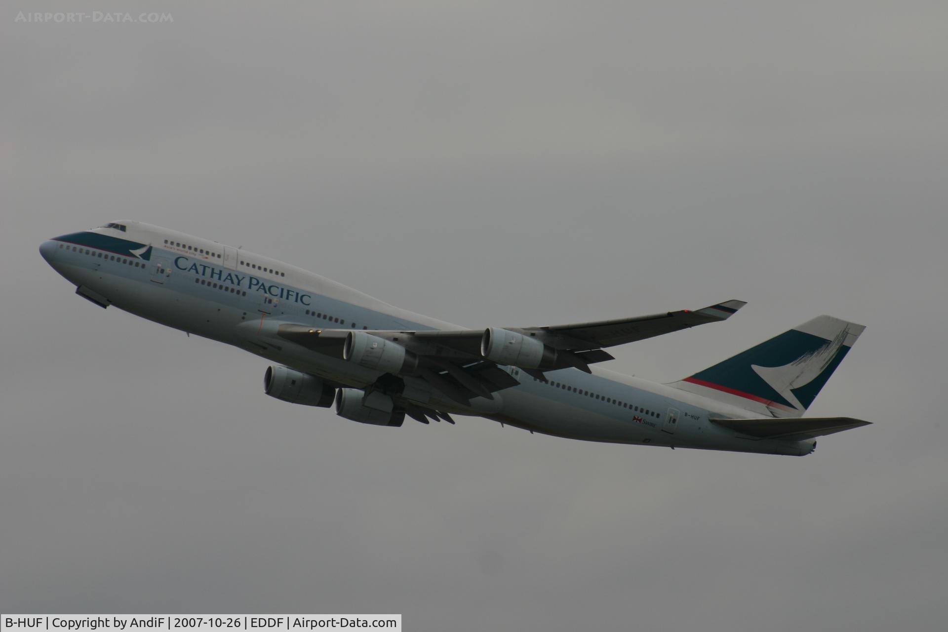B-HUF, 1993 Boeing 747-467 C/N 25869, White Body