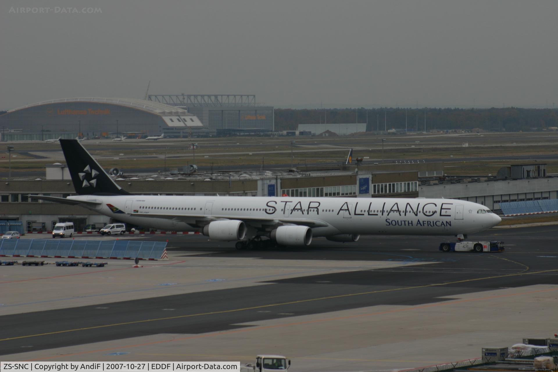 ZS-SNC, 2003 Airbus A340-642 C/N 426, Long Vehicl