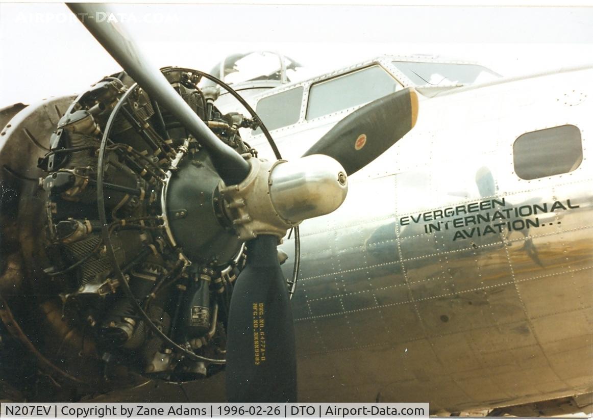 N207EV, 1944 Boeing B-17G Flying Fortress C/N 44-83785, Evergreen B-17 at Denton for an engine change