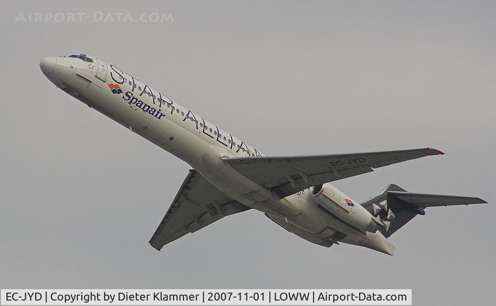 EC-JYD, 1988 McDonnell Douglas MD-87 (DC-9-87) C/N 49605, SPANAIR  MD87