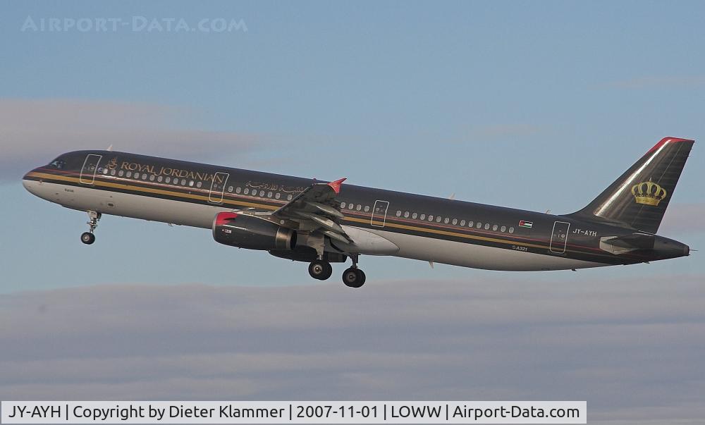 JY-AYH, 2006 Airbus A321-231 C/N 2793, Royal Jordanian A321-231